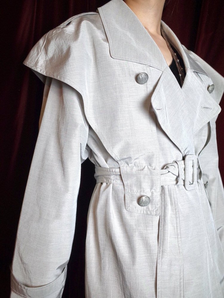 Cape Shoulder Trench Coat