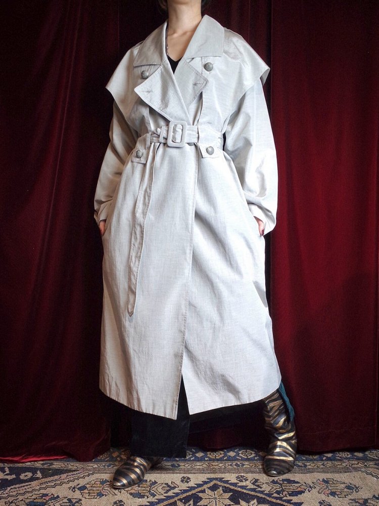 Cape Shoulder Trench Coat