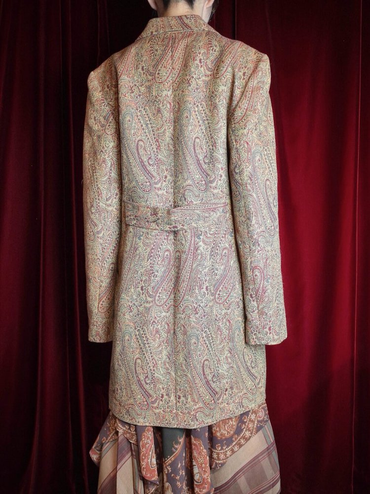 Paisley Jacquard Long Jacket