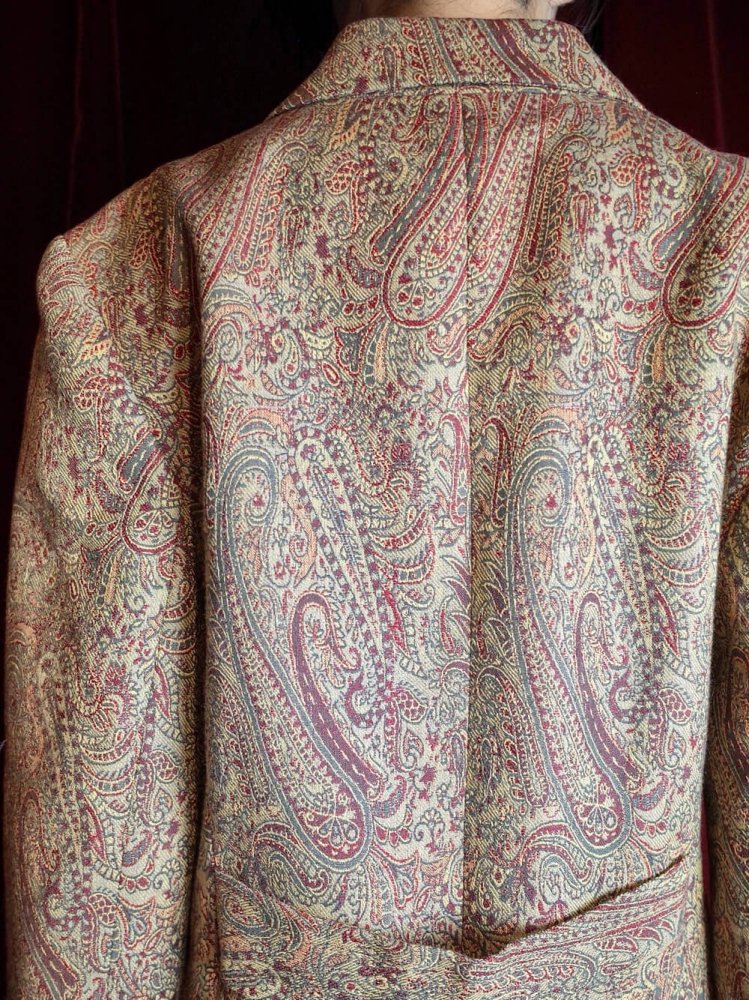 Paisley Jacquard Long Jacket