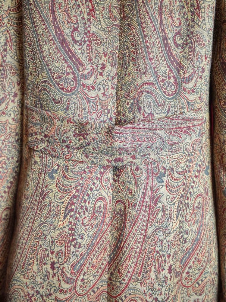 Paisley Jacquard Long Jacket