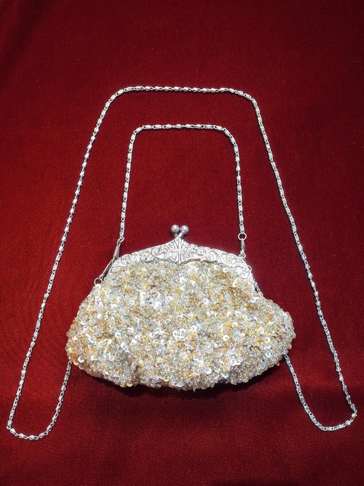 Sequin Bijou Shoulder & Hand Purse