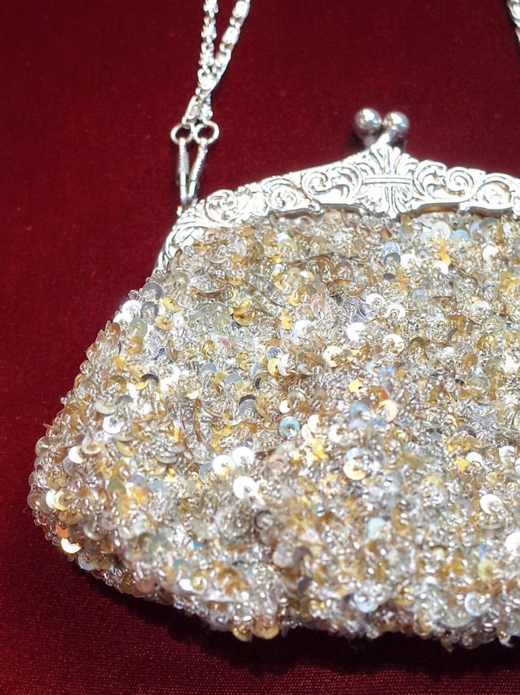 Sequin Bijou Shoulder & Hand Purse