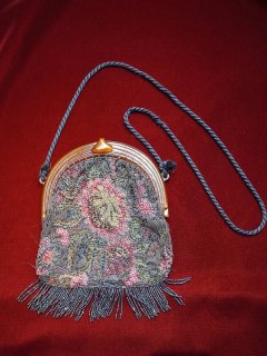 c.1920s Antique Boro Bijou Fringe Purse