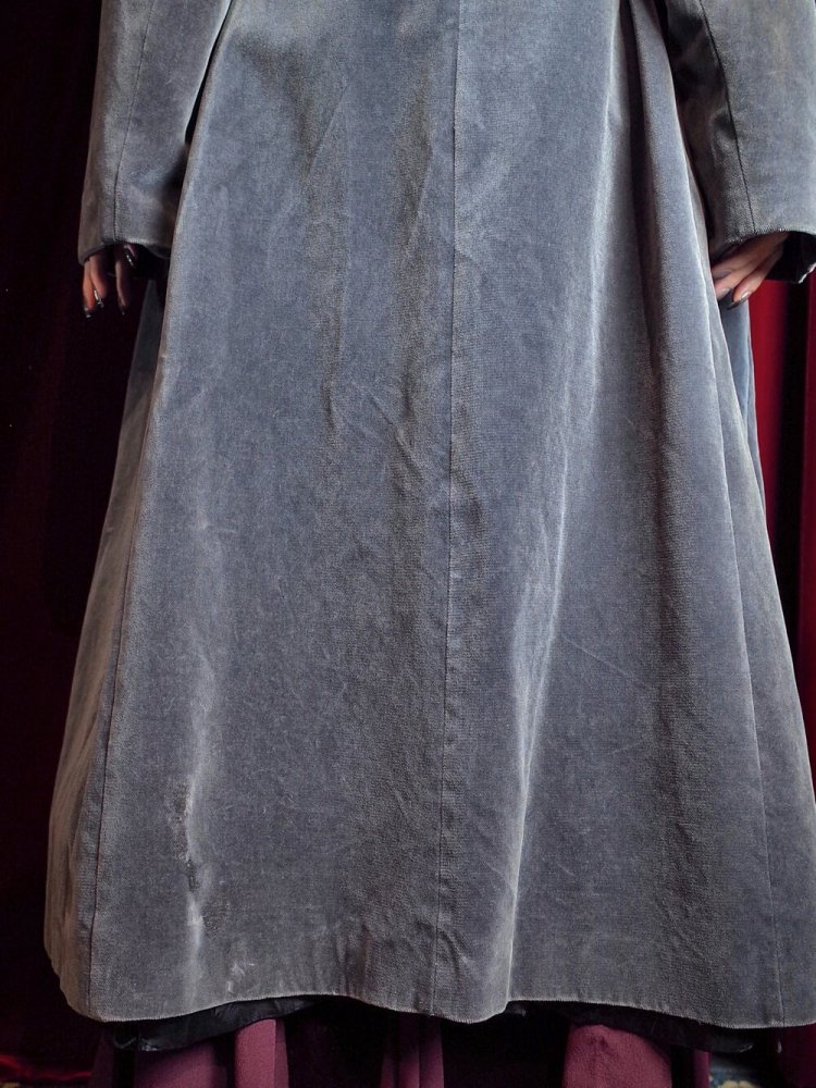 c.1950s CANADA Grayish Velvet Gown Coat