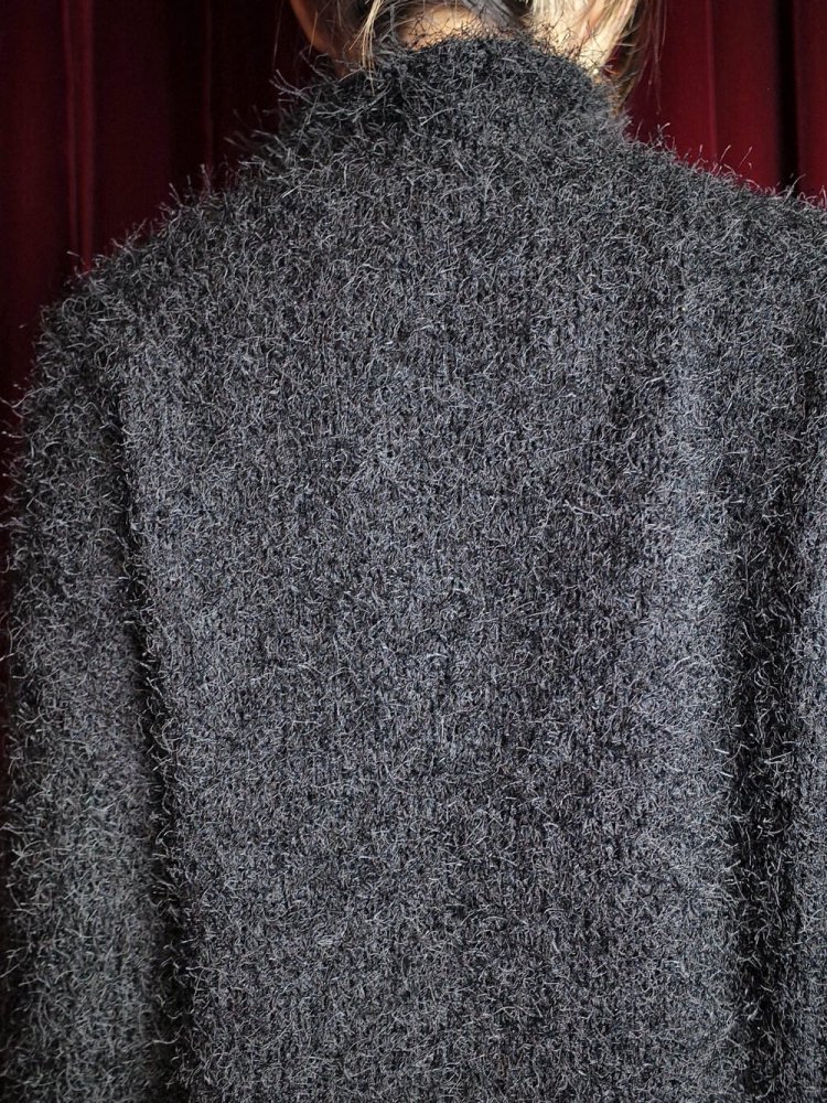 Moke Moke Black Shaggy Knit