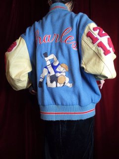 c.1990s "Wrestling Embroidery & Patches" Award Jacket