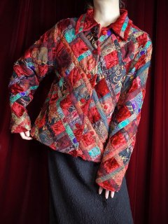 Velvet & Various Fabric Quilting Jacket