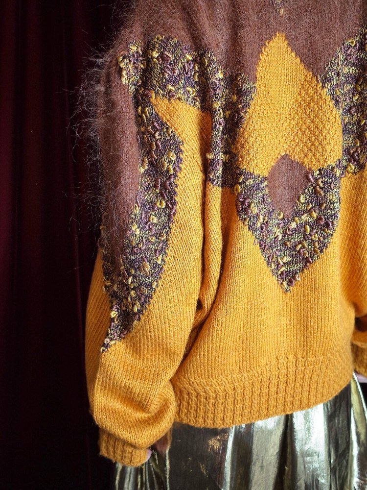 Mohair Blend Knit Cardigan