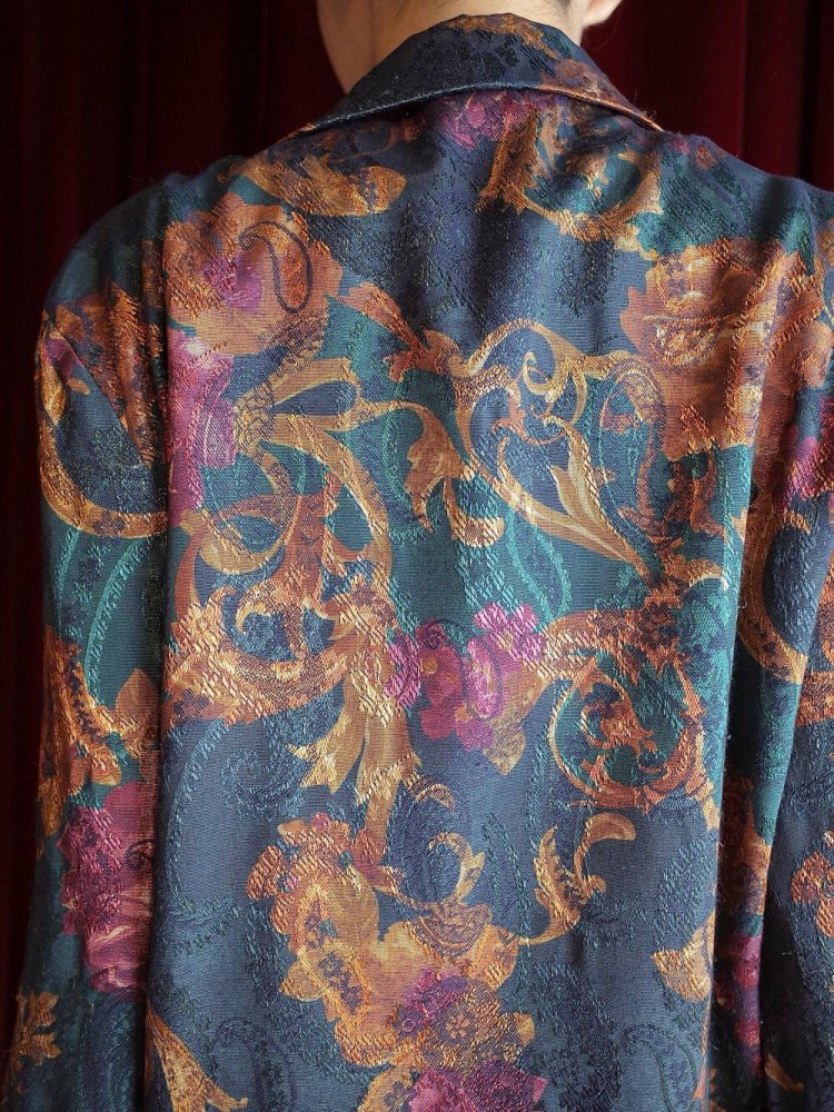 Arabesque Flower & Paisley Double Pattern Jacket