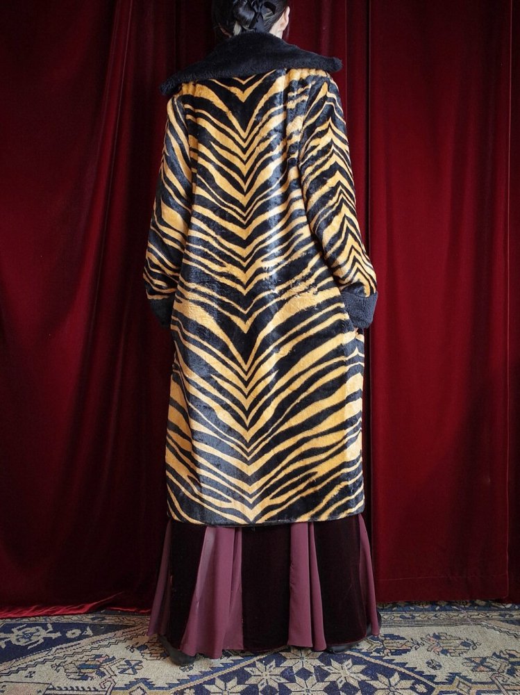 c.1950s Tiger Fur Coat