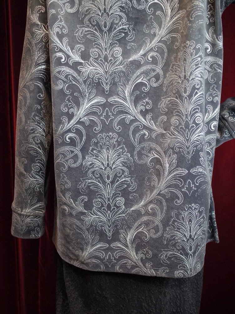 Arabesque Silver Gray Velvet Sweat