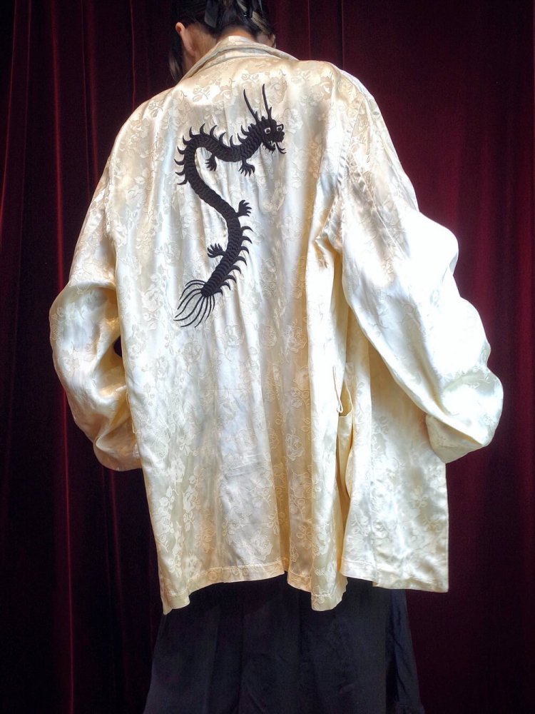 c.1950s Black Dragon Embroidery Souvenir Jacket