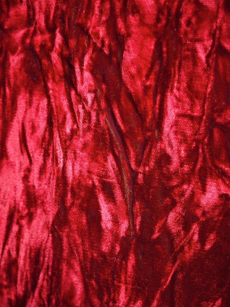 и Red Rayon Velvet Dress