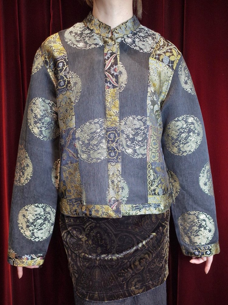 Oriental Dragon China Short Jacket Reversible