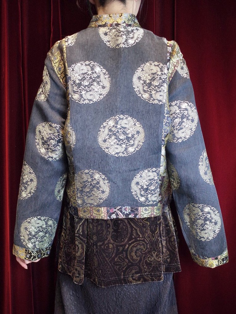 Oriental Dragon China Short Jacket Reversible