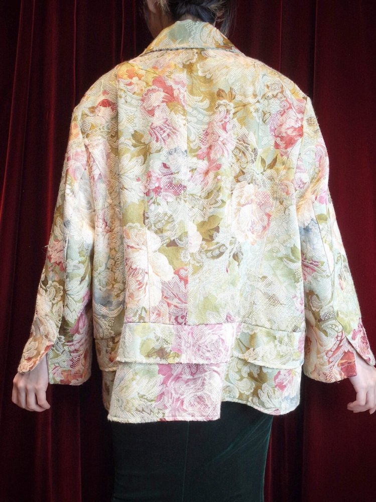 Flower Arabesque Double Pattern Tailored Jacket