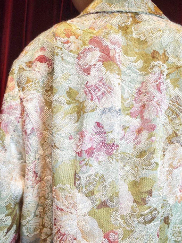 Flower Arabesque Double Pattern Tailored Jacket