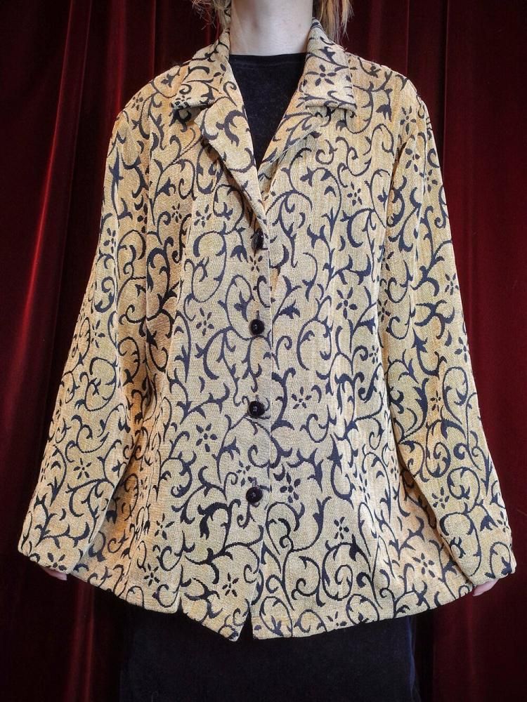 Art Nouveau Pattern Jacquard Jacket