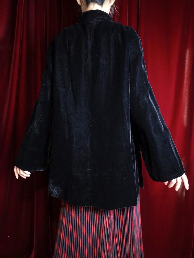 Black Velvet China Jacket