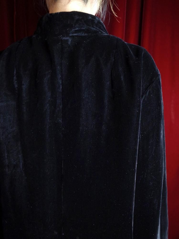 Black Velvet China Jacket