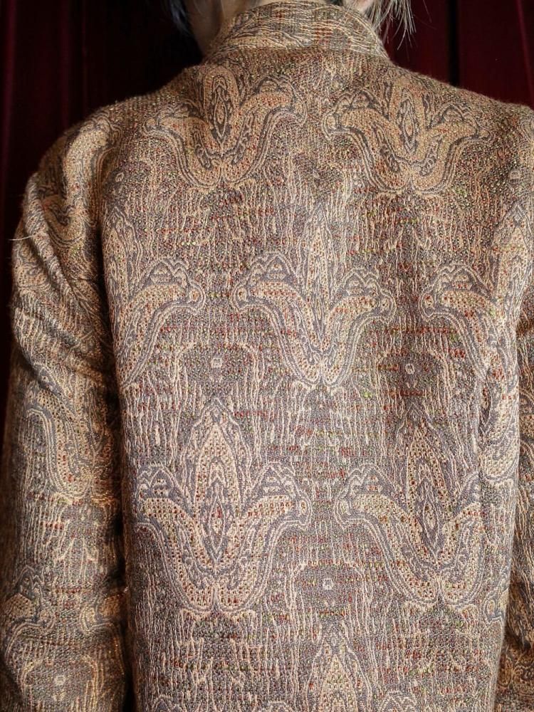 Arabesque Jacquard Mao Collar China Jacket