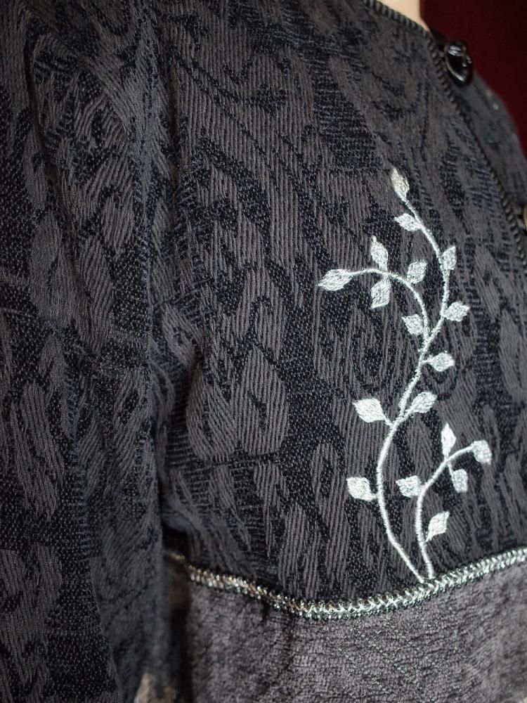 "Embroidery & Custom Buttons" Arabesque Gobelin Jacket