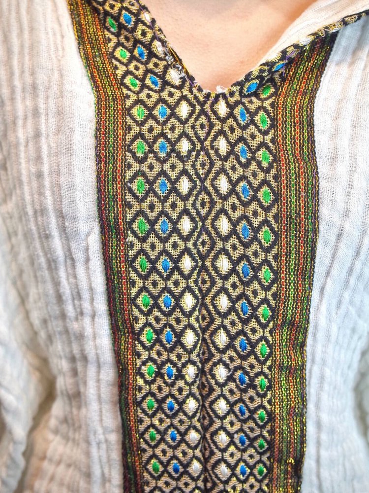 Ethiopian Embroidery Gaze Pullover Tops