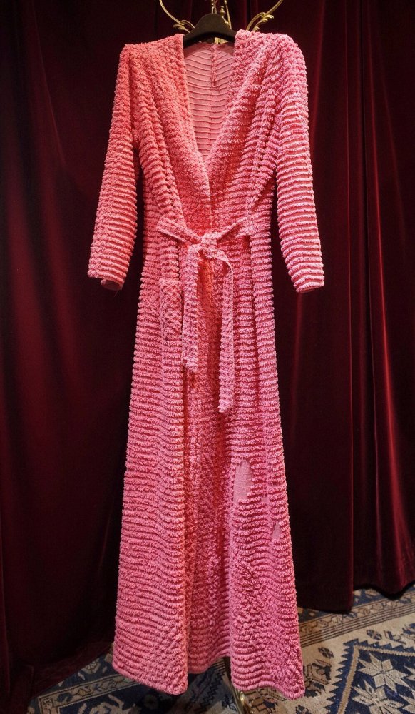 c.1940s Pink Chenille Gown