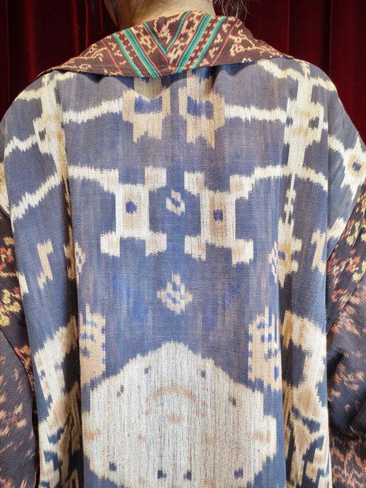 Indonesia Ikat "Alien Pattern" Handmade Coat