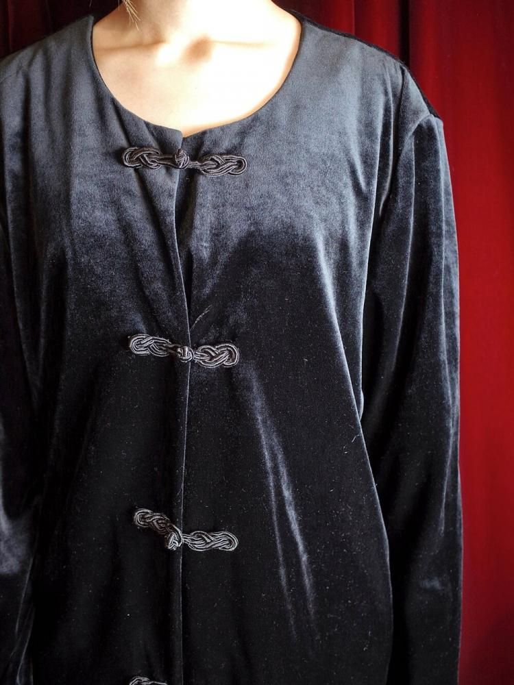 Black Velvet China Shirt