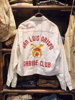 c.1960~70s Freemason "SHRINE CLUB" Short Shirt