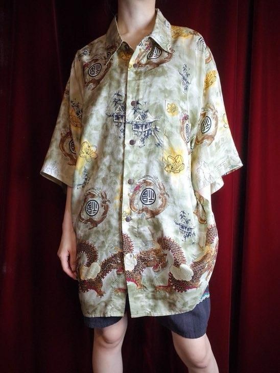 Dragon Silk Big Silhouette Shirt