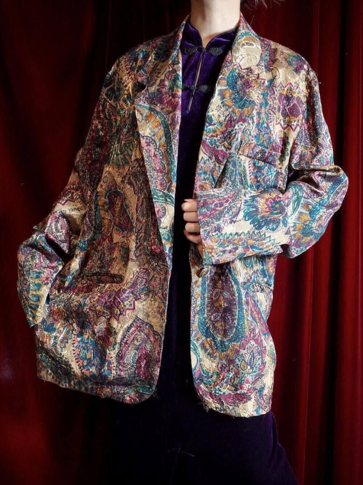 Arabesque & Paisley Double Pattern Jacket
