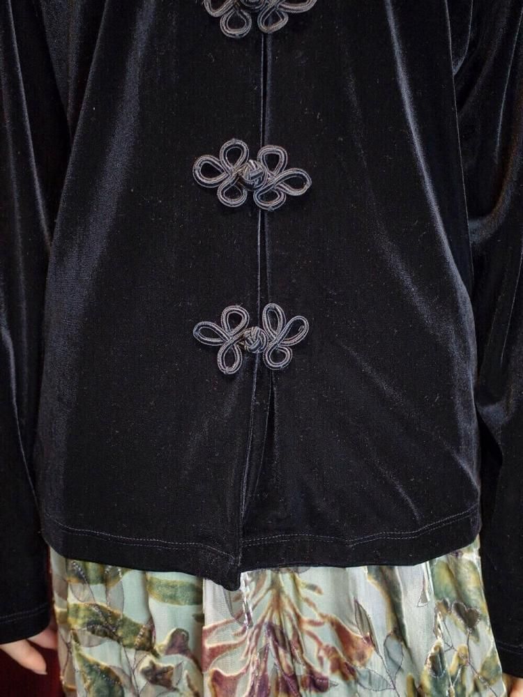 Black Velvet China Shirt