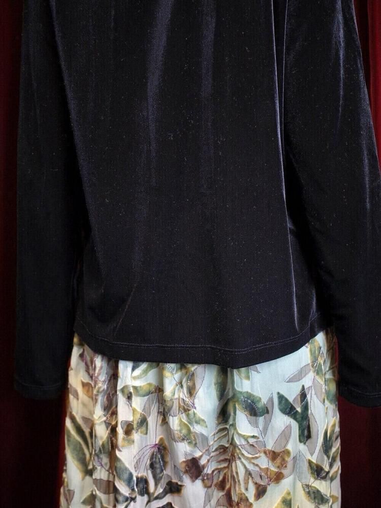 Black Velvet China Shirt