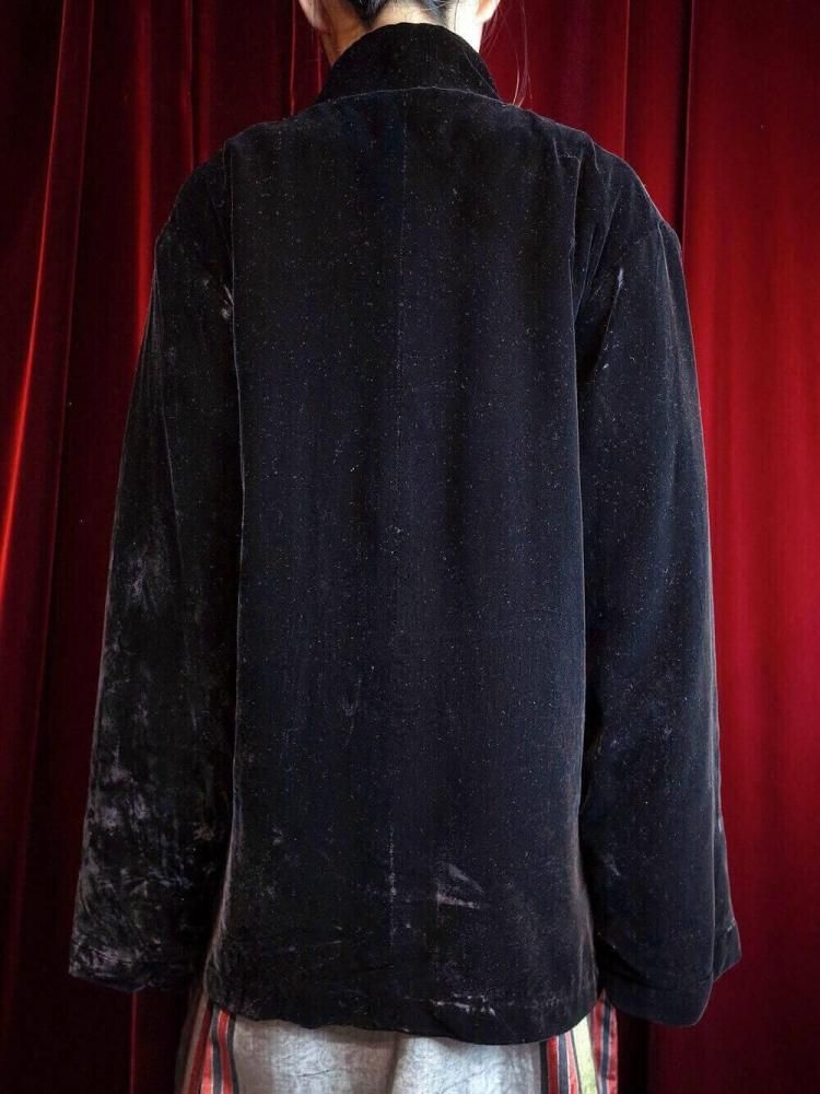 Black Velvet China Jacket