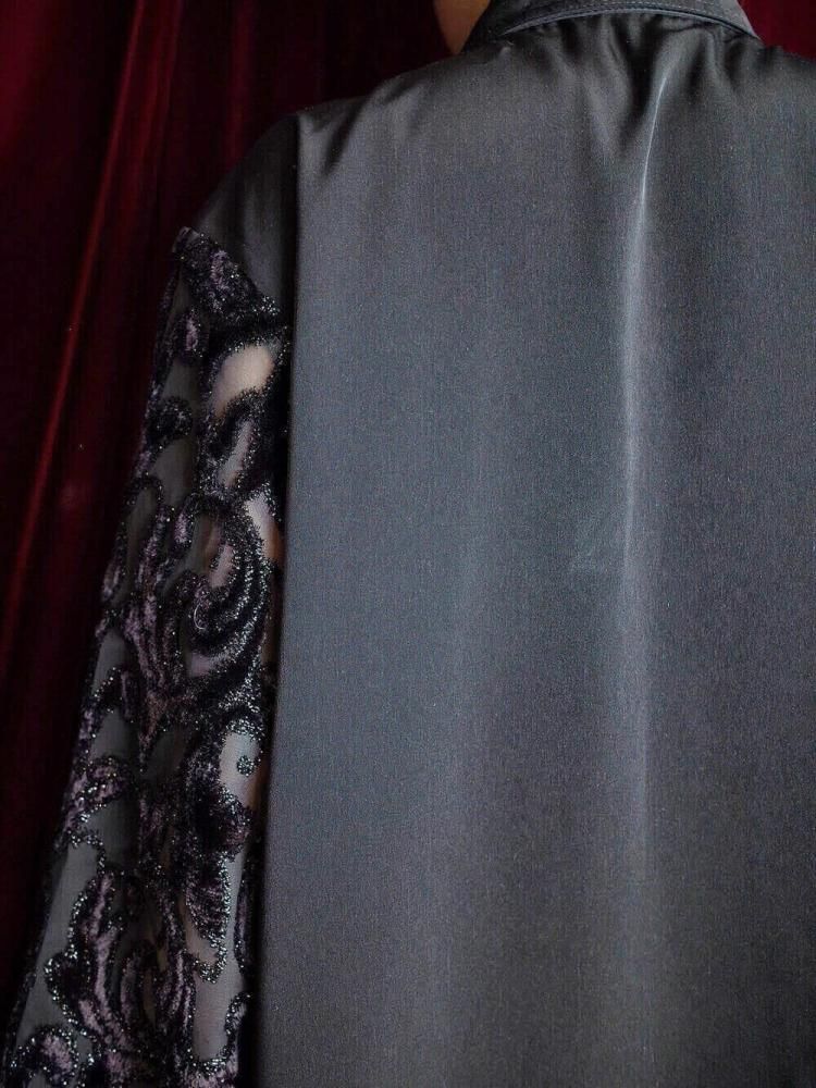 Arabesque Velvet  Sheer Layered Shirt