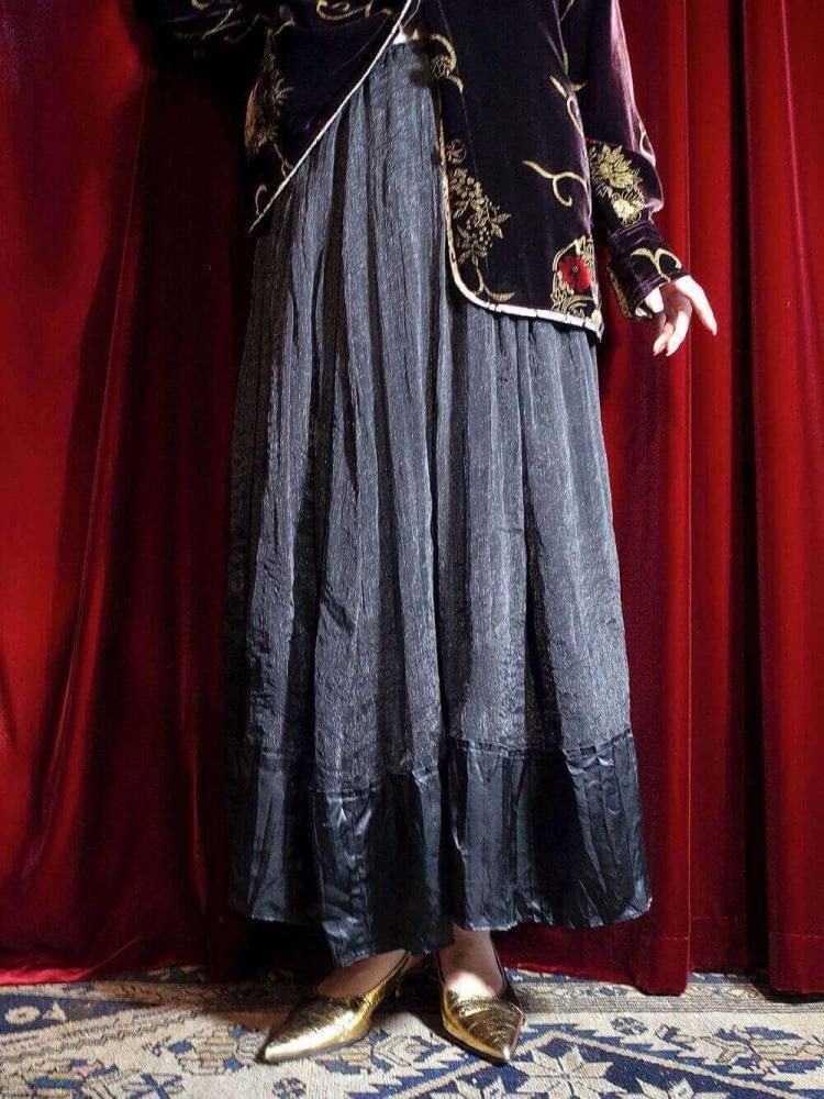 Glitter Sheer & Satin Switch Skirt