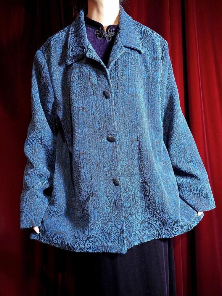 Blue Paisley Gobelin Jacket