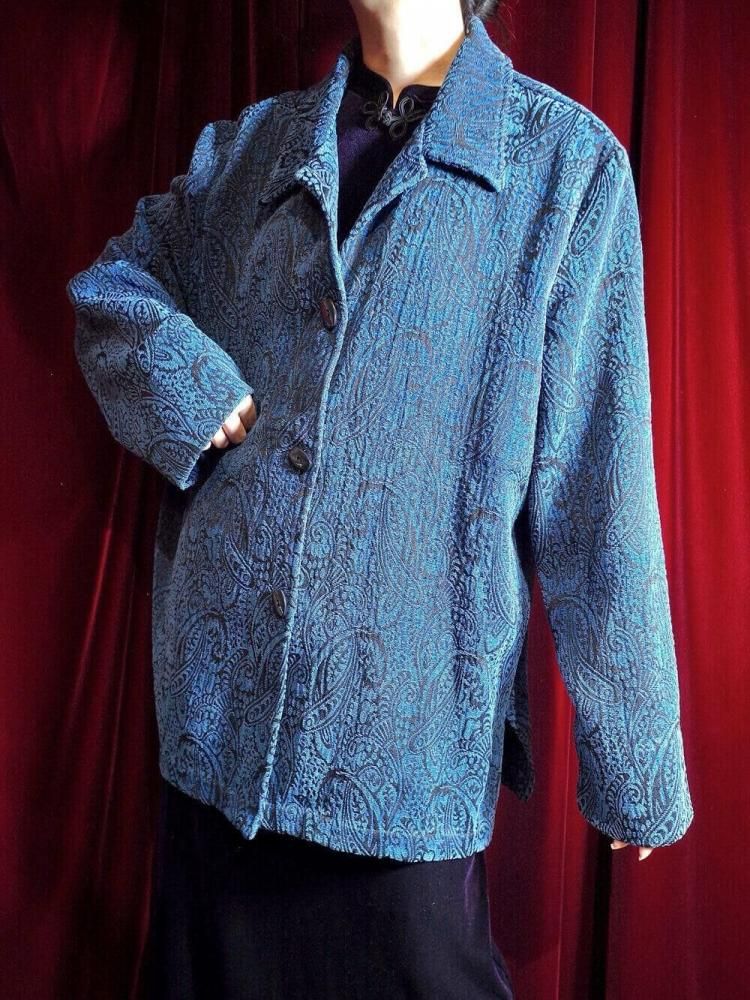 Blue Paisley Gobelin Jacket