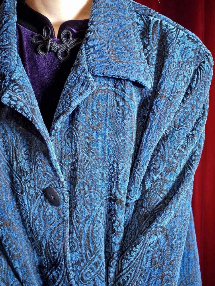 Blue Paisley Gobelin Jacket