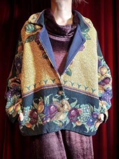 Classical Fruits Pattern Gobelin Tapestry Jacket