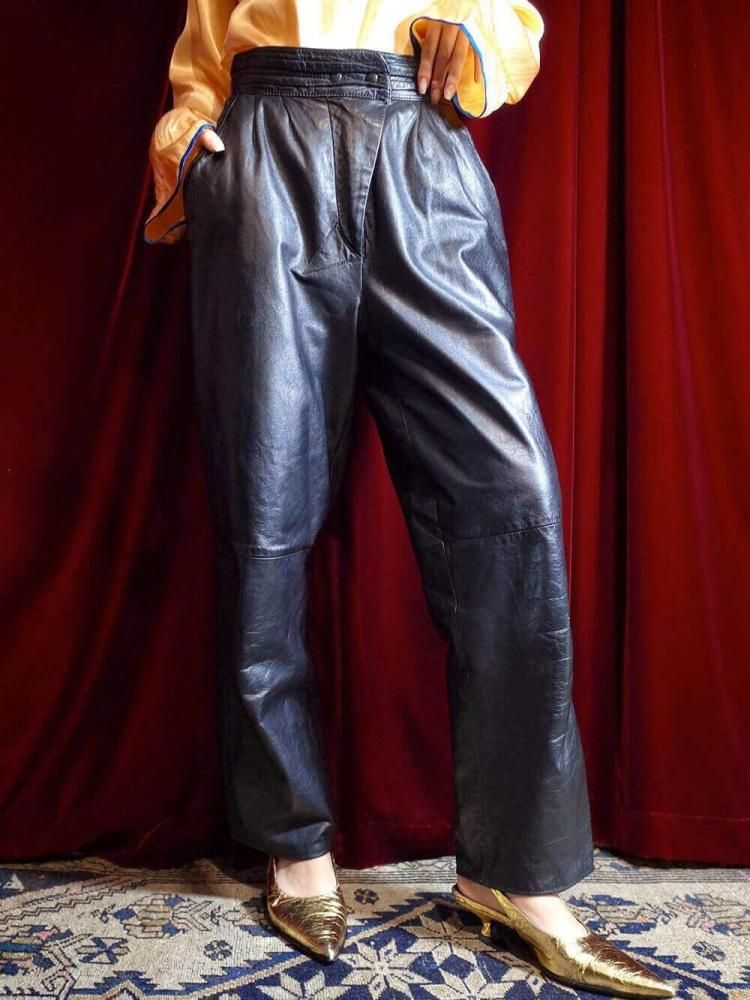 Black Leather Pants