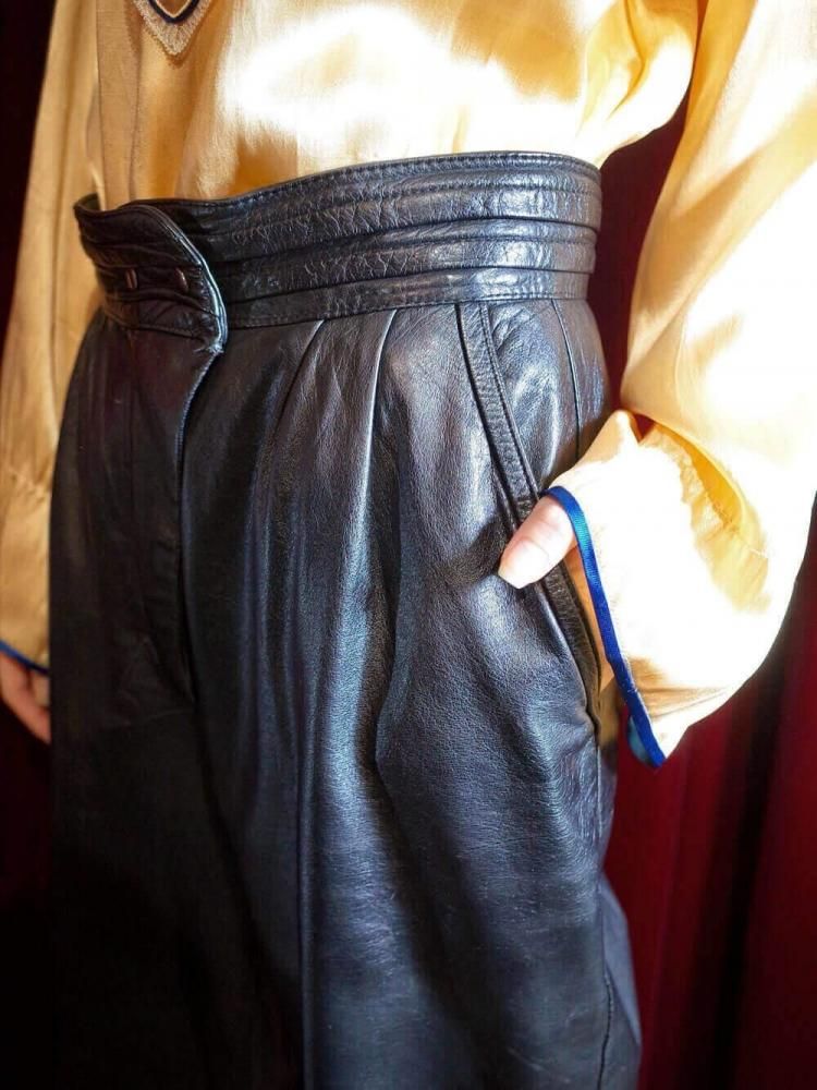 Black Leather Pants