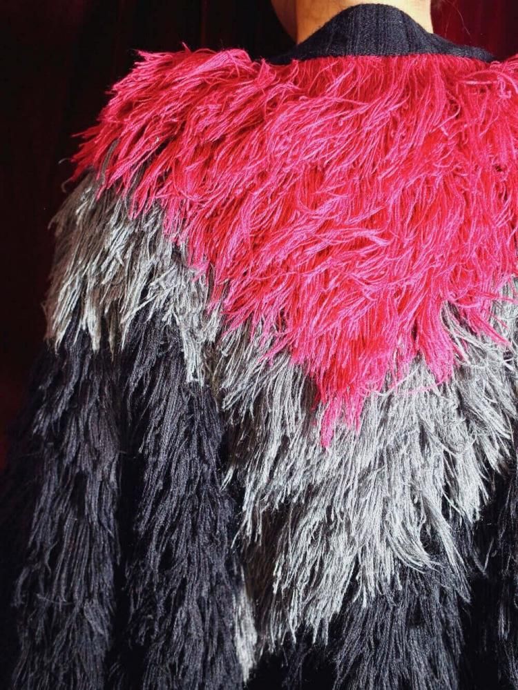 c.1980s Shaggy Chenille Blouson