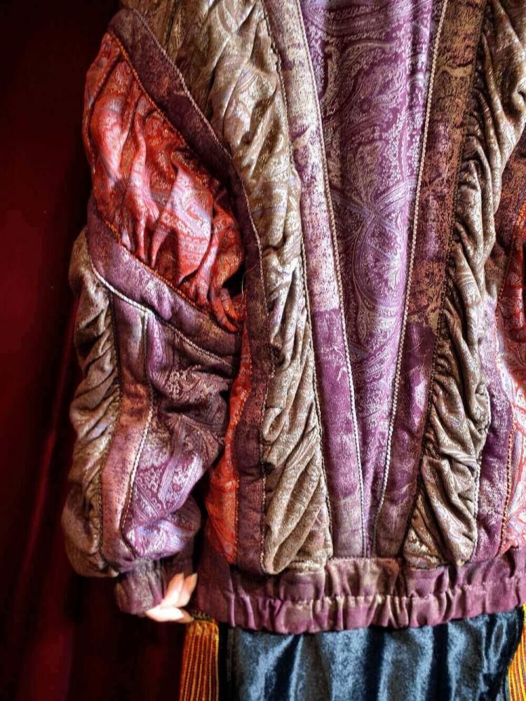 Archive "roberto cavalli / ٥ȥ" Made in ITALY All Paisley Leather Shirring Blouson