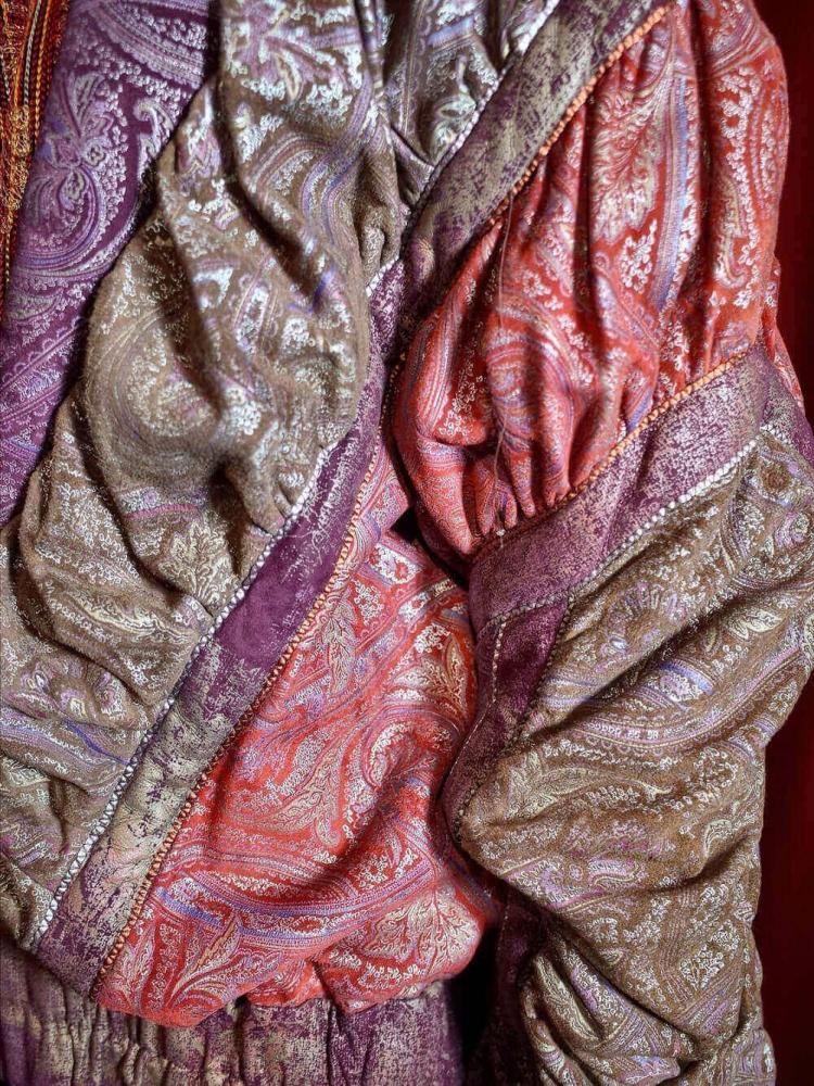 Archive "roberto cavalli / ٥ȥ" Made in ITALY All Paisley Leather Shirring Blouson