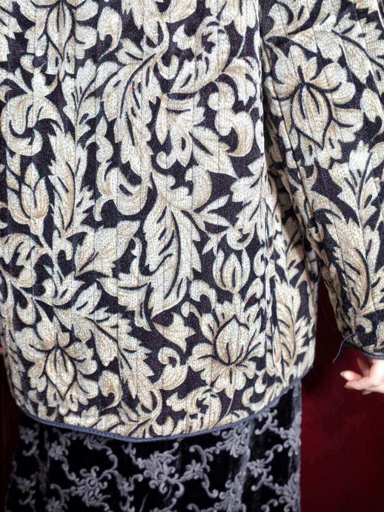 Arabesque Velvet Quilting China Jacket