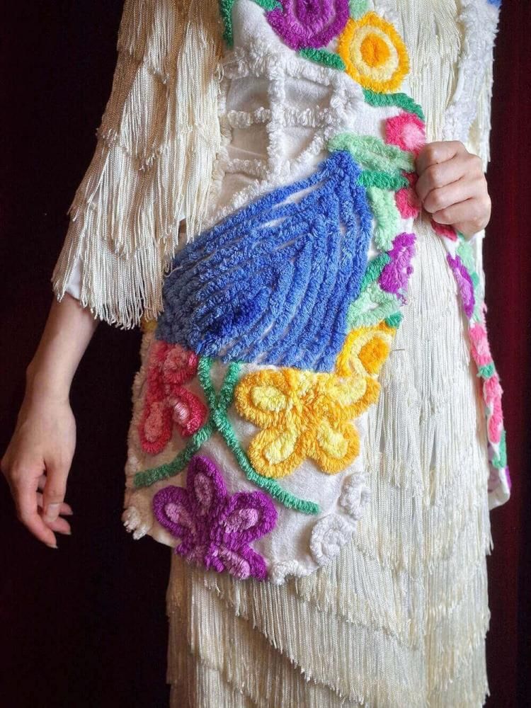 Floral Chenille Vest